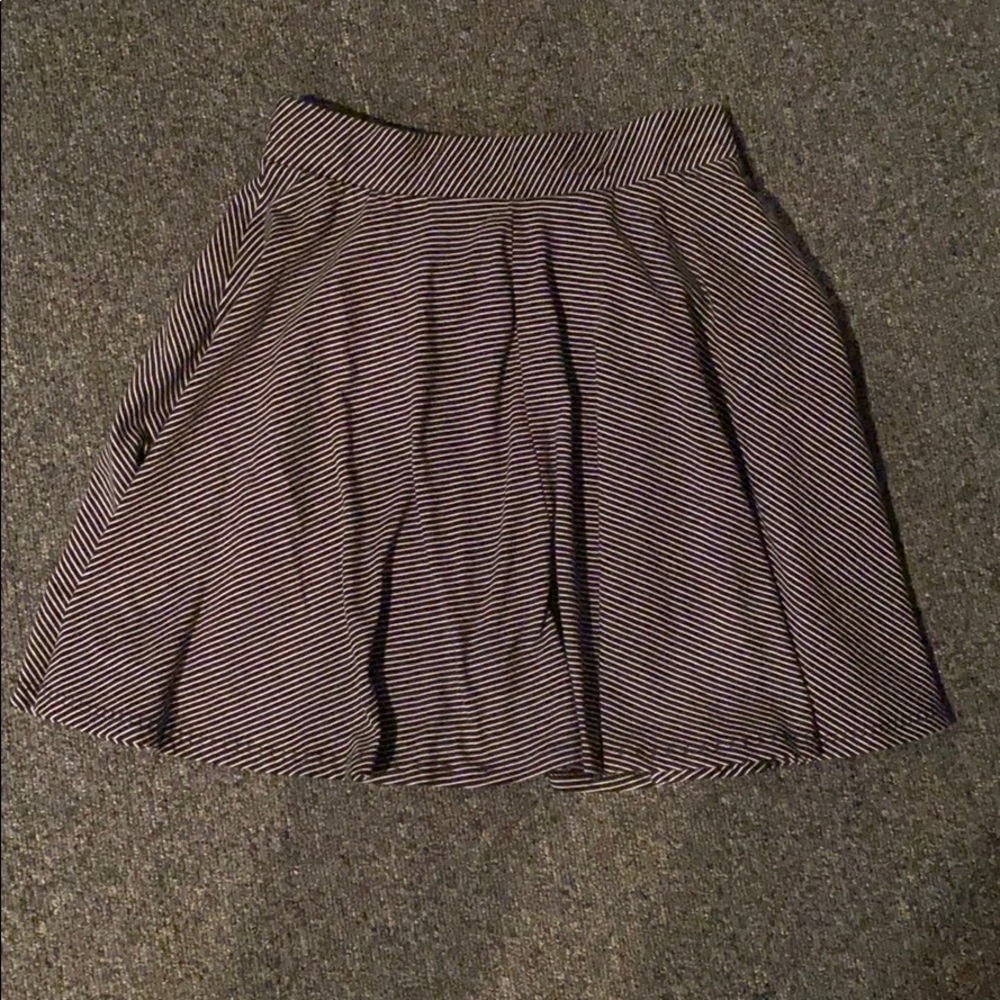 Striped skater skirt